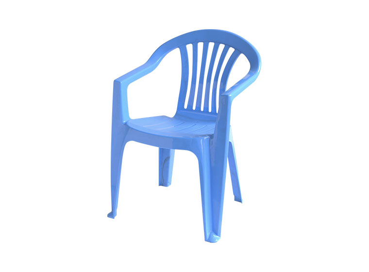 blue chair with back